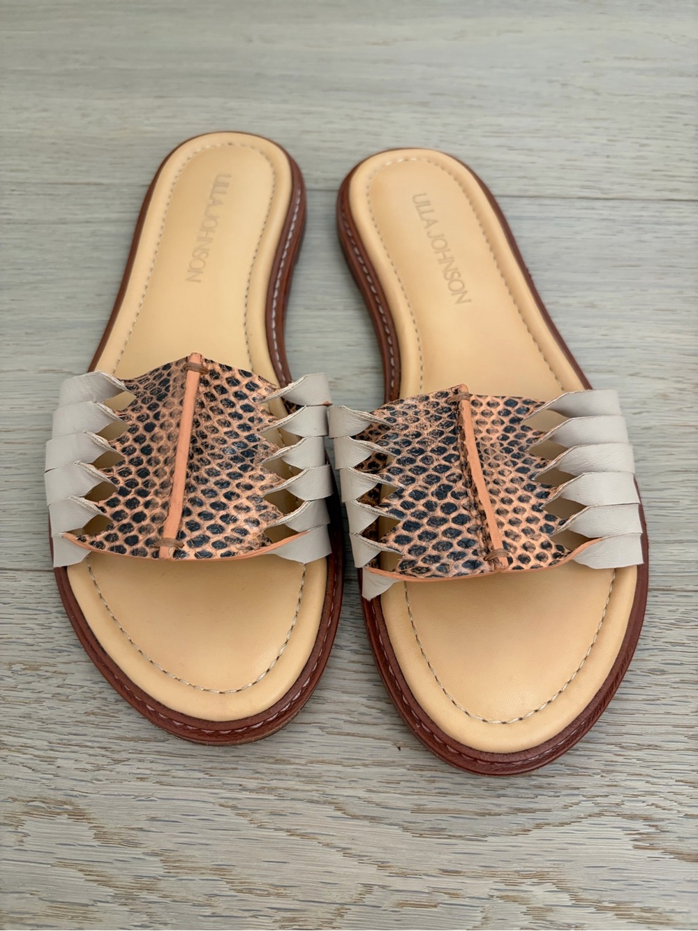 Ulla Johnson Ameya Twisted Leather Slides